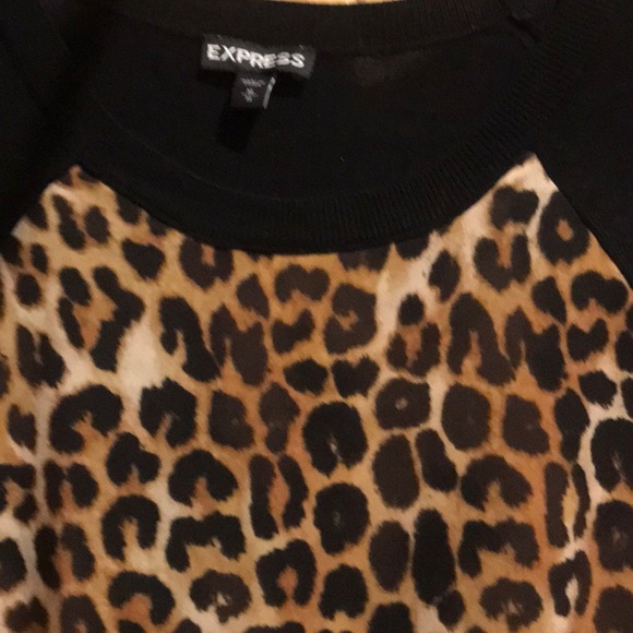 NWOT Express leopard print sweater - Picture 3 of 6